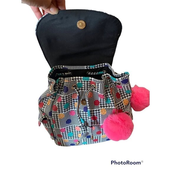 Brand NEW 𝅺Kid's Emoji-Print & Faux Fur Pom-Pom Backpack - Picture 4 of 5